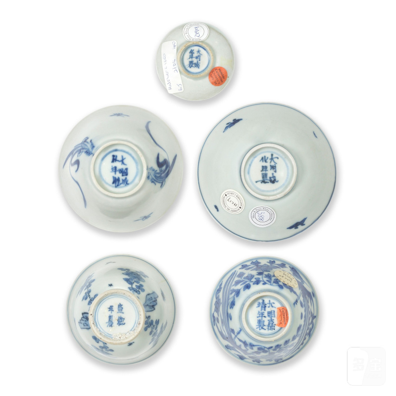 約一六四八年 青花哈察船貨瓷一組 | A GROUP OF HATCHER CARGO WARES - 图2